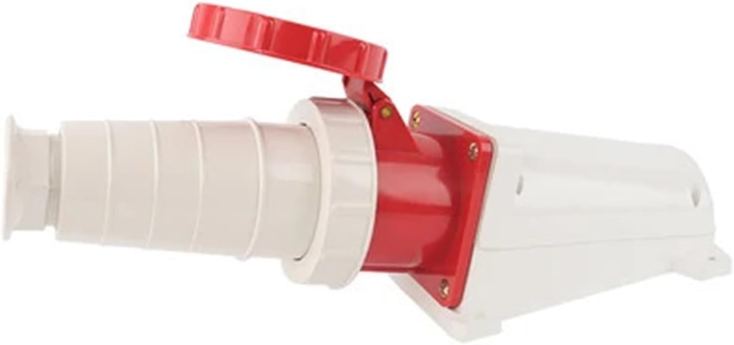 1pcs IP67 63A/125A Industrial Plug Socket 3P/4P/5P Waterproof Electrical Connector Power Connection Industrial Plug 220V 380V 415V(Plug 3P 63A)