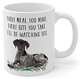 Taza Desayuno Braco Alemán De Pelo Corto Con Manchas Marrones 330Ml Mug Con Asa Cerámica Menaje Para Cacao Cacao Familiares