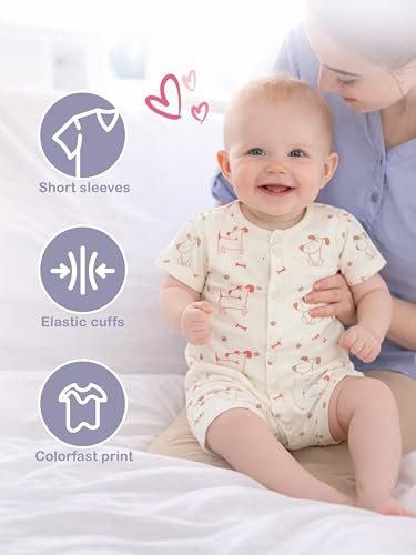 Image of Kidbea Cotton Baby Romper | Cute Printed Bodysuit Infant Kids Casual Wear