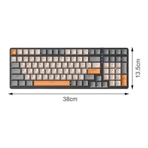 Clavier de jeu mécanique russe ergonomique compact à 100 touches - 7