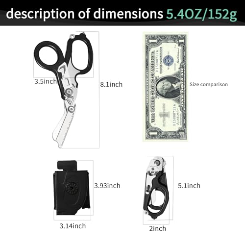 Hetain 6 In 1 Multifunctional Trauma Shears Foldable thumb #3