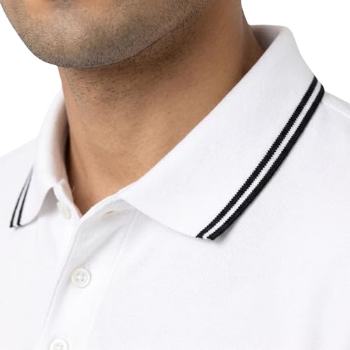 Image of Hangout Hub Men's Polo T Shirt | Solid | Plain Regular Fit Tees|Collar T-Shirts|Half Sleeves|Set of 1 & 2|HH.MP.MAR