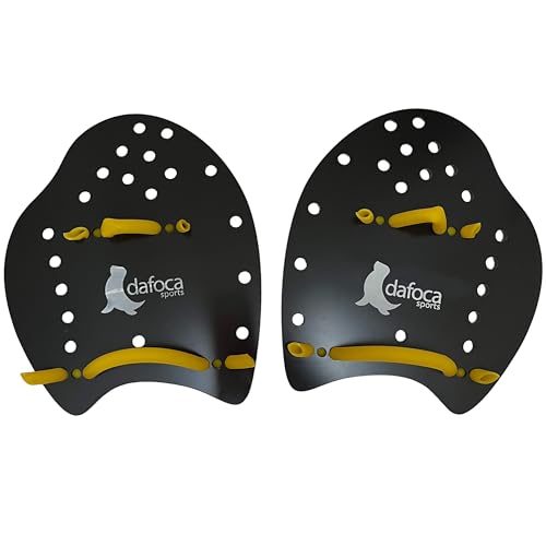 Palmar de Natação Hand Paddle DF4051-M Médio Preto Dafoca Sports