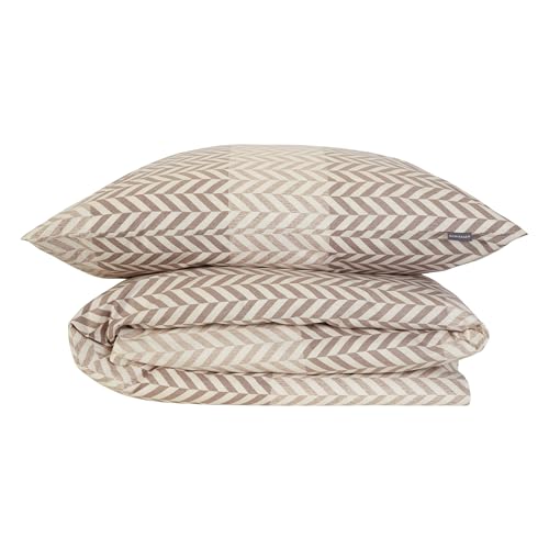 Schiesser Bettwäscheset Maribel - Renforcé - 2-teilig - 155 x 220 cm - Taupe