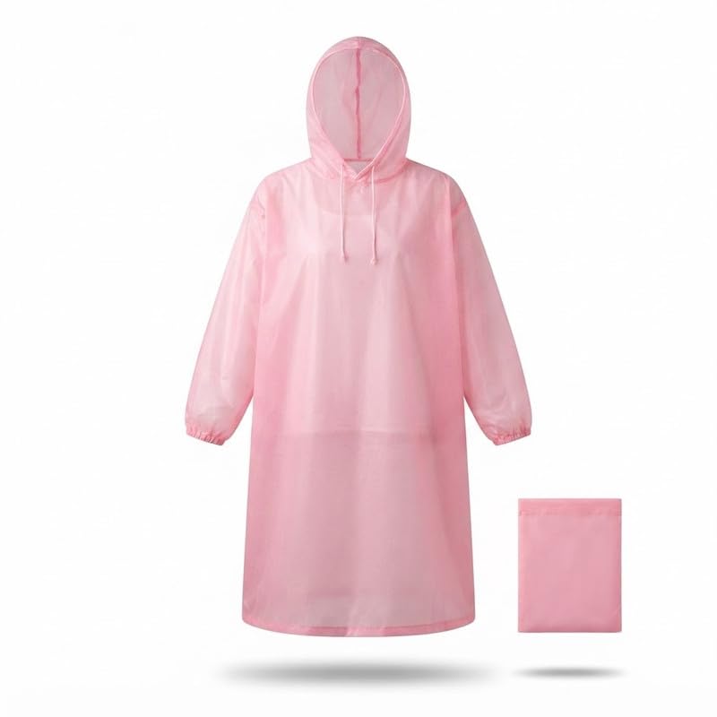 drumstone 𝟏 𝐘𝐞𝐚𝐫 𝐖𝐚𝐫𝐫𝐚𝐧𝐭𝐲 Waterproof Hooded Raincoat for Men and Women, Lightweight Reusable Rain Wear, Foldable Wind Resistant Rain Jacket for Daily Hiking & Camping.-picture-51