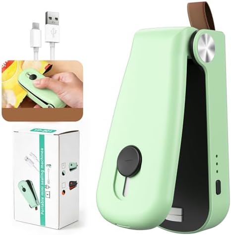 NEATEST Mini Bag Sealer, 2026 Upgraded USB Rechargeable 3 Heat Le...