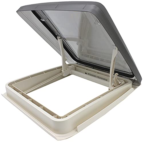 MPK VisionStar M Pro 2 Trappe de toit en verre teinté transparent 40 x 40 cm Blanc nacré