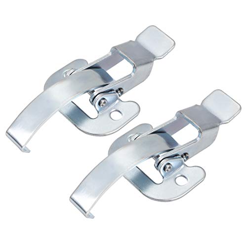 uxcell 3.62-inch Galvanized Draw Toggle Latch with Spring-Steel Hook - 2 Pcs