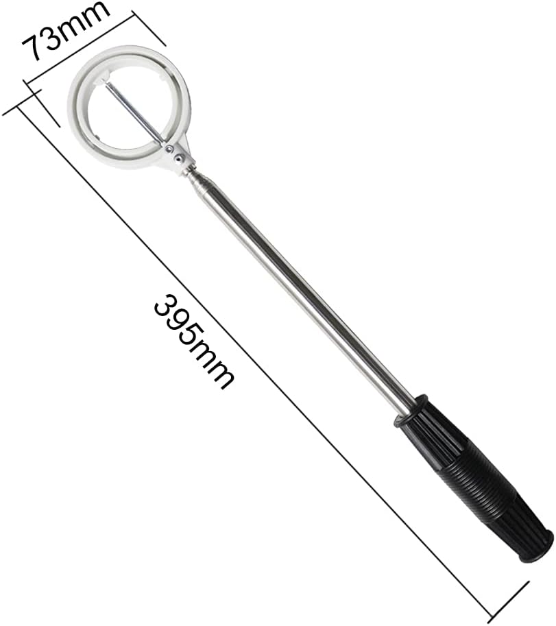 Golf Ball Retriever Or Pick Up Tool with Automatic Extendable, Stainless for Water Bush White Yellow 2 Colors Gift for Golfer image 2
