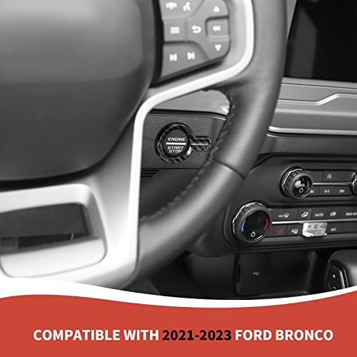 Coque de bouton Bronco carbone accessoires interieur Ford 2022 - 3