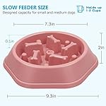 UPSKY Slow Feeder Dog Puzzle Bowl, Interactive Bloat Stop Non-Slide Lick Treat Bowl for Small Medium Dogs (Pink) - Image 2