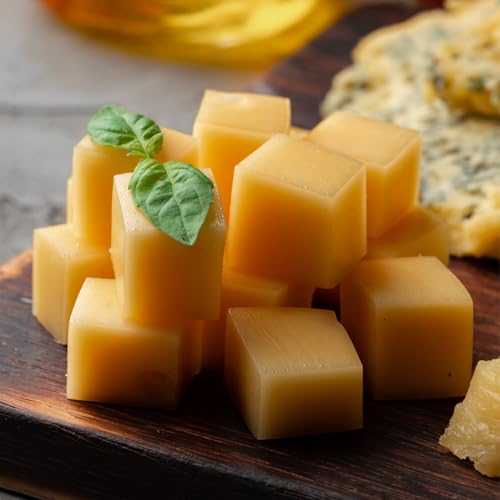 〈Global Wish〉アメリカ産 チーズ専門店のレッドチェダー キューブ ? 風味豊かで濃厚な味わい 1cm / 2cm おつまみと料理に最適!American Specialty Red Cheddar Cheese Cubes ? Rich & F