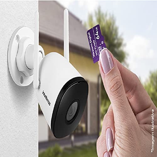 Cartão de Memória Com 3 anos de Garantia Micro SD 64GB WD Purple Intelbras