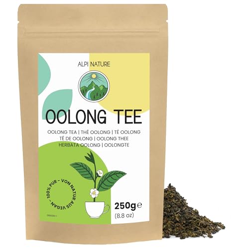 Alpi Nature Té Oolong 250g, Hojas Secas, Té Oolong Chino de Hojas Sueltas, con Cafeína Natural
