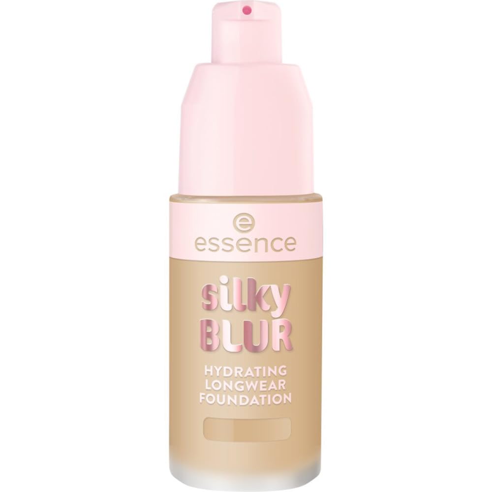 essence Silky Blur Hydrating Longwear Foundation 178, moyenne hâlée, neutre, fini mat, couvrance moyenne, extrait de figue de Barbarie, 30 ml