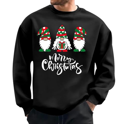 Weihnachten Sweatshirt Herren, Weihnachtspullover Lustig Herren,...