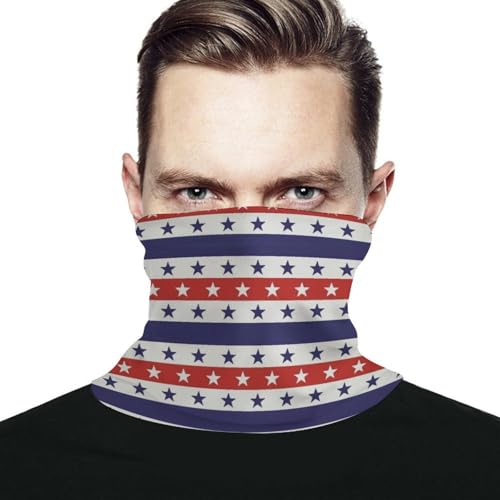 4th of July Stars And StripesNeck Scarf, Neck Warm,