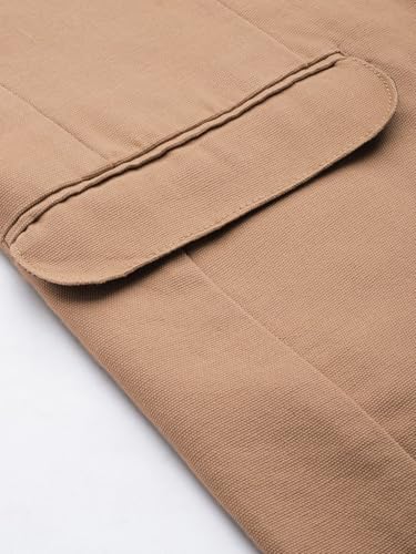 Image of The Indian Garage Co Men Slim Fit Solid Single Breasted Blazers
