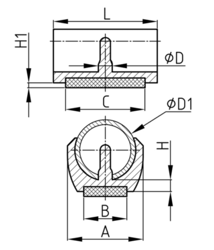 Design61 Viltglijders, Set Van 8 Stuks, Voor Cantilever Stoelglijders Oe 18 20 Mm Meubelglijders Klemschaalglijders Met Geluidsdempend Viltglijvlak 658991384