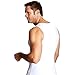 Insta Slim -Made in USA- Compression Tank-Top Shapewear for Men. Tummy Control Slimming Body-Shaper Undershirt for Back Support, Beer Belly, and Gynecomastia (White, Medium)