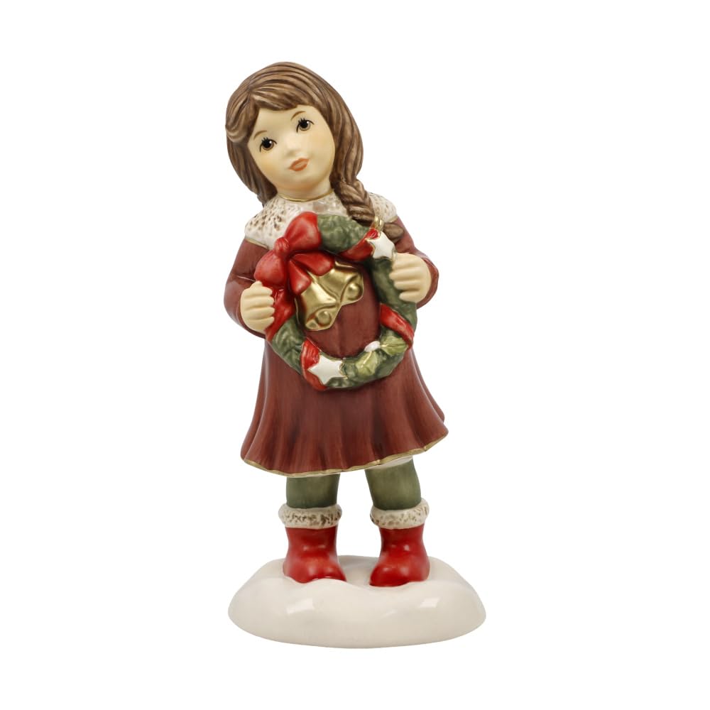 Goebel Figurine A Wreath for Advent - Winter Forest Christmas