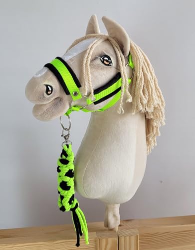 Licou A3 Hobby Horse vert néon pour sublimer vos entraînements