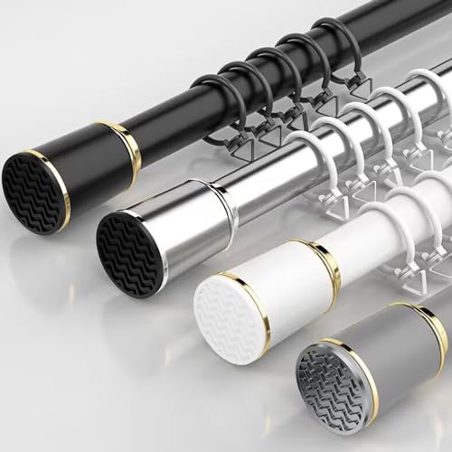 Tringle à rideaux réglable télescopique en acier inoxydable pour fenêtre