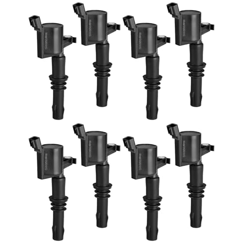 VEVOR Ignition Coil Pack, Set of 8, Compatible with Ford Expedition F150 F250 F350 Lincoln Mark LT Lincoln Navigator, for Engines 4.6L 5.4L V8 6.8L V10, Replacement for DG511 5C1584 C1541 UF537 FD508 by VEVOR - Used condition - Image 2