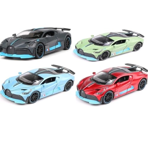 Image of Bugatti Divo 1:32 Exclusive Alloy Metal Pull Back Die-cast Car Diecast Metal Pullback Toy car with Openable Doors & Light, Music Boys Gifts Toys for Kids【Colors as Per Stock】