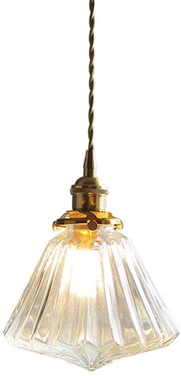 Lámpara colgante simple de flor para transformar techos aburridos en rincones retro