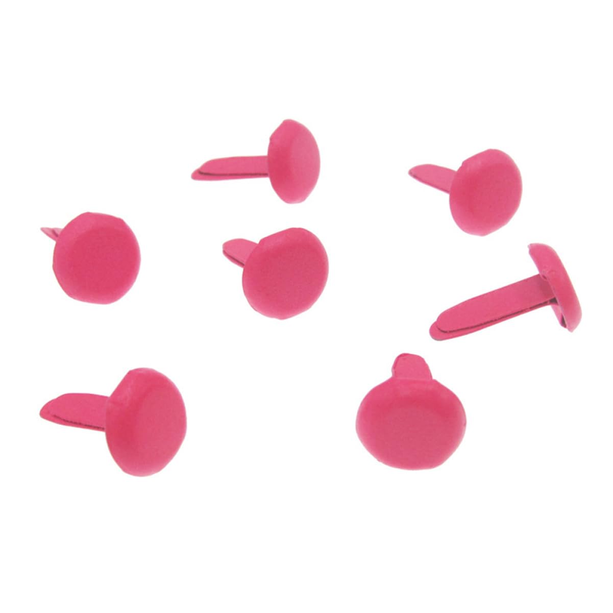 HOMSFOU 500pcs Mini Round Brads Two Legged Nails for Handmade Crafts Scrapbooking and DIY Projects Random Multicolor