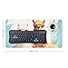 Llama Alpaca Desk Mat Non-Slip Laptop Writing Pad Large Keyboard Mousepad with Rubber Base 23.6