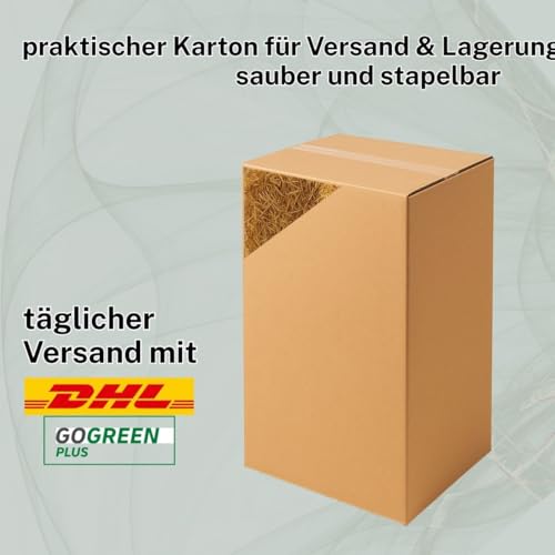 15 kg Bester Qualitäts Weizen Strohballen, trockenes frisches ungespritztes Stroh, aktuelle deutsche Ernte naturbelassen für Kaninchen Meerschweinchen Hasen Futter Deko, direkt vom Bauern