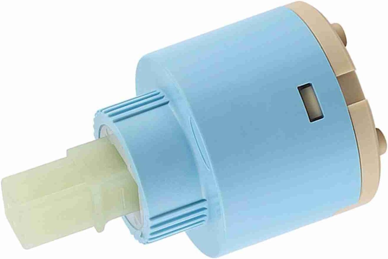 Ceramic Disc, 35mm 40mm Quarter Turn Replacement Faucet Valve with ABS Material and Ceramic Sheet, for Kitchen Bathroom Sink Tap (40mm diameter)