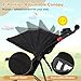 HONEY JOY Jogging Stroller, Foldable Running Stroller w/Adjustable Canopy & Recline Seat, 2 Cup Holders, Snack Tray, Storage Basket, Bicycle Tires, Baby Jogger Stroller for Infants to Toddlers (Black)