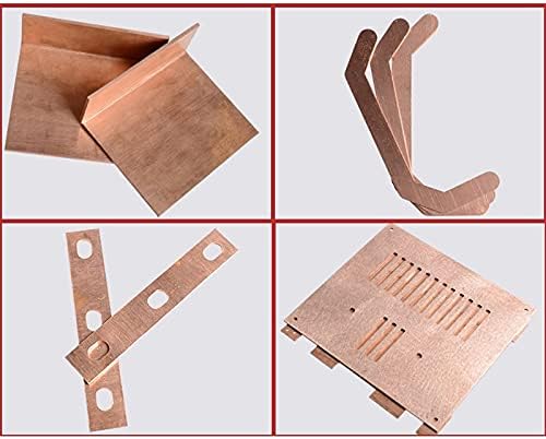 Bopaodao C110 Copper Sheet 99.9% Pure Copper Conductive, Thermal, and Corrosion Resistant Sheet Metal Plate, for Electrical and Thermal Conductivity Equipment, T 3mm x W 100mm x L 150mm, 1Pcs