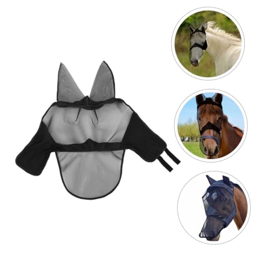 LIOOBO máscara de cavalo de estimação capa de cara de cavalo casaco de defesa para cavalos Máscara d