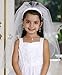 Communion Veil - First Communion Veils - Beaded Headband with Veils - Girl's Veils for Communion