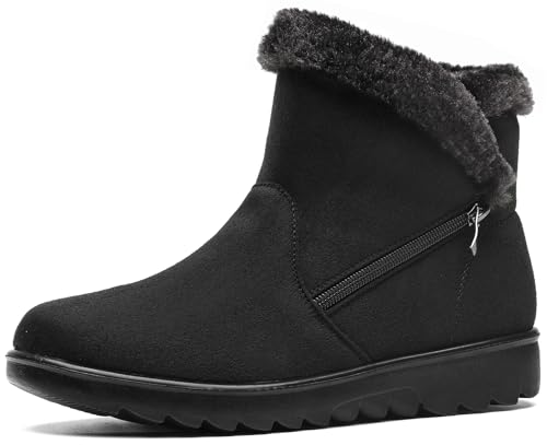 Vunavueya Winterstiefel Damen Warm gefütterte Winterschuhe S