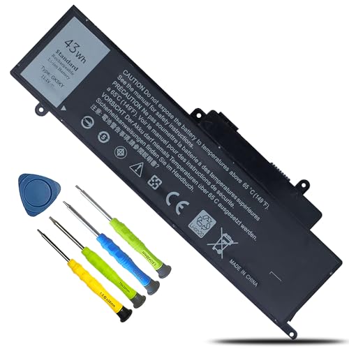 Image of 43Wh GK5KY Laptop Battery Replacement for Dell Inspiron 11 3000 3147 3148 3153 3152 3157 3158 15 7000 7558 7568 13 7353 7359 7347 7348 7352 4K8YH 92NCT RHN1C 0WF28 P20T P20T001 P55F P55F001