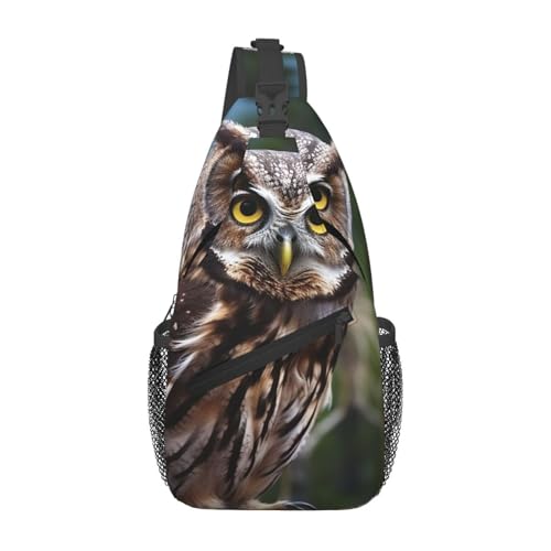 Bolso cruzado Wild Owl Birds para hombre y mujer miniatura 1