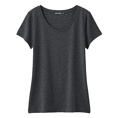 3nh1Pc Women's Tees Tshirt Tops Short-Sleeve Summer-Style Casual Femininas Roupas Size: XXL; Material: Cotton Gray