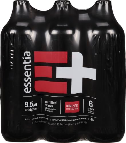 Essentia Water, Water Ionized Alkaline 6 Count, 202.8 Fl Oz (Pack of 2)
