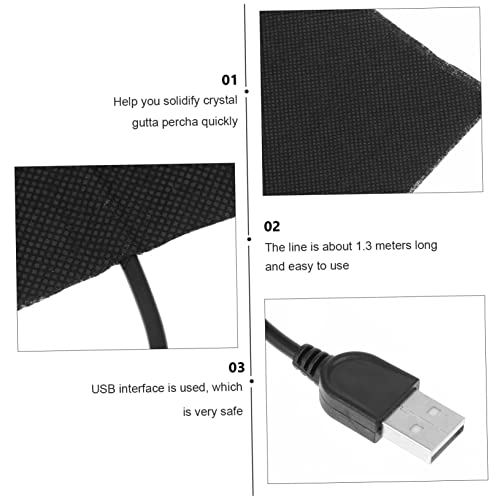 3pcs USB Tapete térmico para curado de resina epoxy miniatura 4