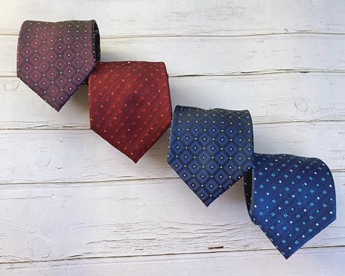Image of KissTies Mens Necktie Polka Dot Ties For Men Classic Dressing Tie + Gift Box