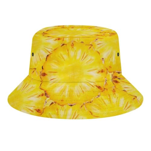 Image of Food Golden Corn Bucket Hats Unisex Washed Cotton Lightweight Outdoor Summer Beach Sun Hats Men Women Bucket Hat for Travel