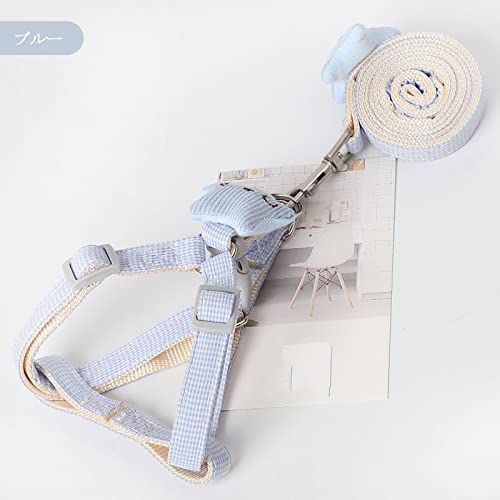 Amazon | ペット用ハーネス リード付きハーネス 星付き 胴回り調整可能