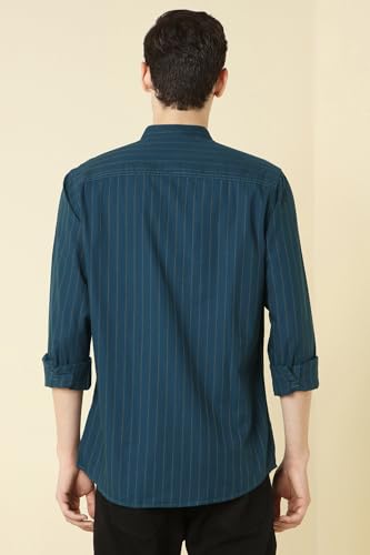 Image of Allen Solly Men's Casual Mandarin Collar Shirt | Regular Fit | Contemporary Design | Smart Casual Wear