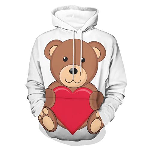 Hoodie Bär sweats à capuche unisexes à manche longue en taille S