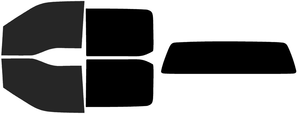 The Tint Effect Precut Window Tint Kit Compatible with Ford F-250 F-350 Super Duty Crew Cab (2017-2026)(Full Truck: 15% Front / 5% Rear/Solid Rear